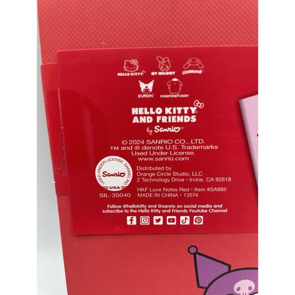 2024 Sanrio Hello Kitty & Friends Hearts 3-Pk Ruled Notebook 80 Pages Each NEW - Picture 8 of 8